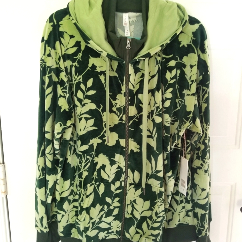 LulaRoe Bethany Cozy zipup hood jacket 1X